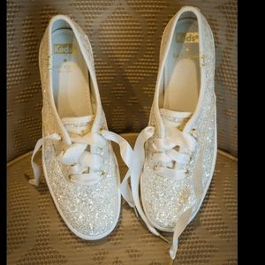 Kate Spade x Keds Triple Glitter Platform Sneakers